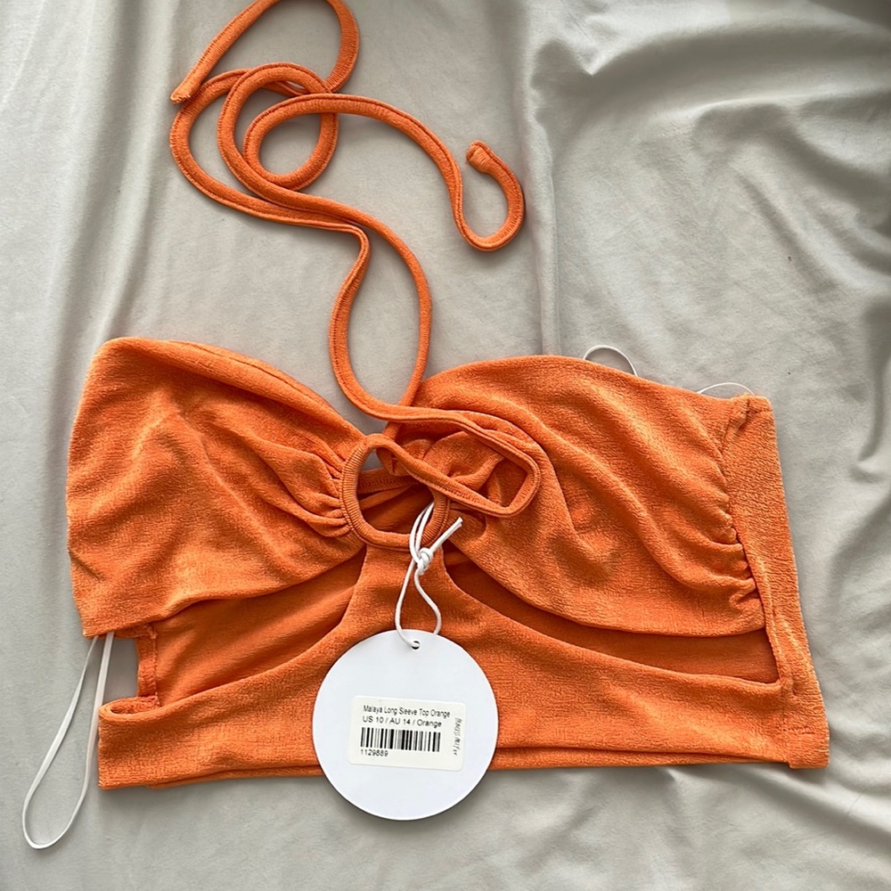 NWT princess Polly Malaya orange top size 10